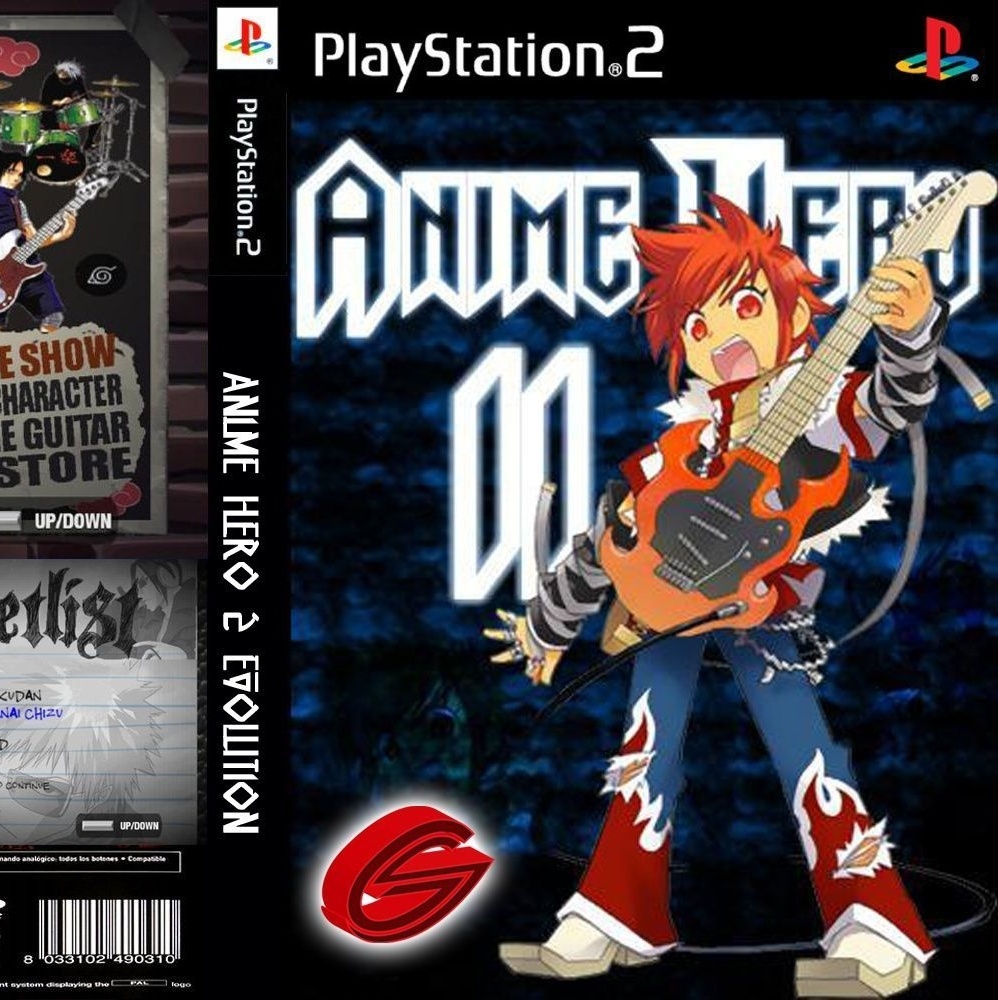 Jogo Guitar Hero Anime Hero 5 ps2