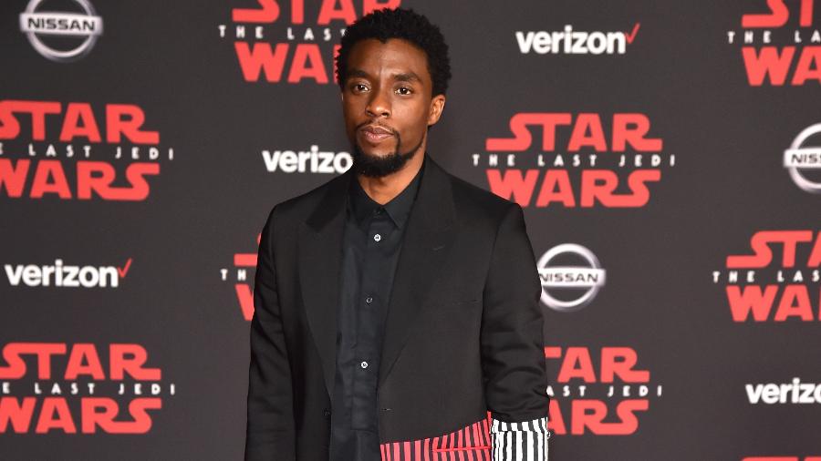 Chadwick durante o lançamento de Star Wars em Los Angeles, em 2017 - Kevin Mazur/WireImage/Getty Images