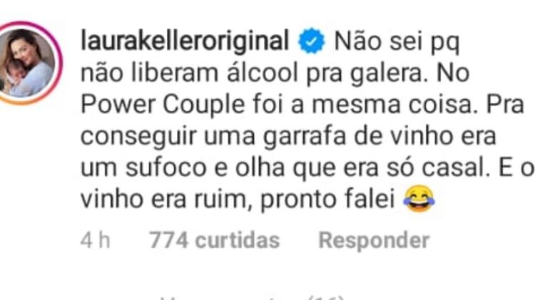 Laura Keller critica 'A Fazenda' e 'Power Couple' - Reprodução/Instagram - Reprodução/Instagram