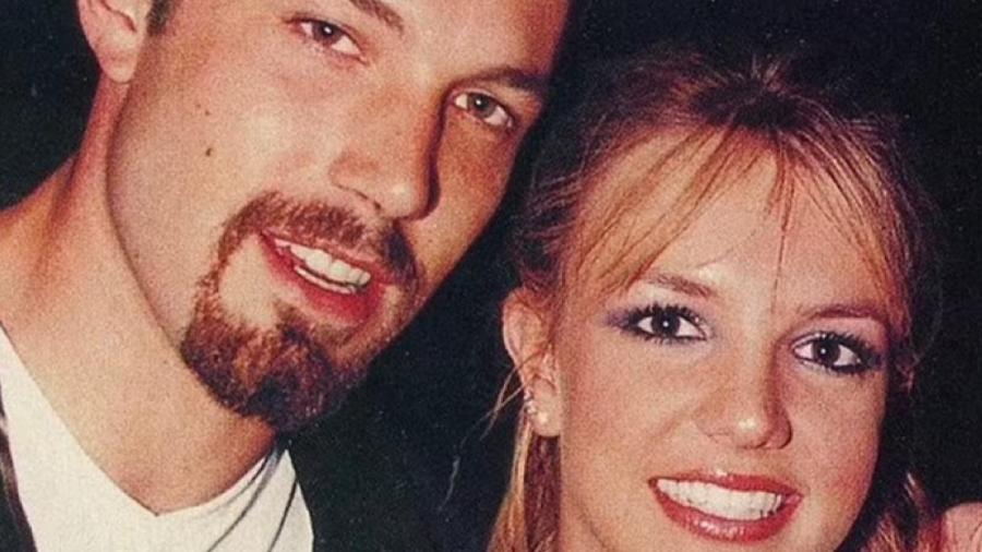 Ben Affleck e Britney Spears em foto de 1999
