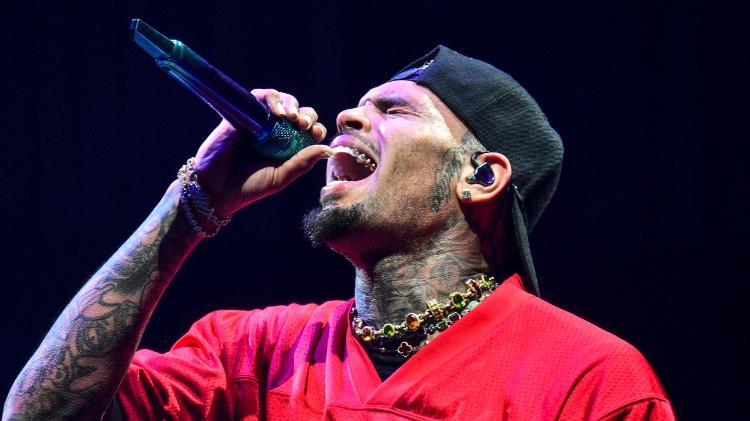 Chris Brown, que se apresenta em São Paulo no sábado (21) e no domingo (22), no Allianz Parque