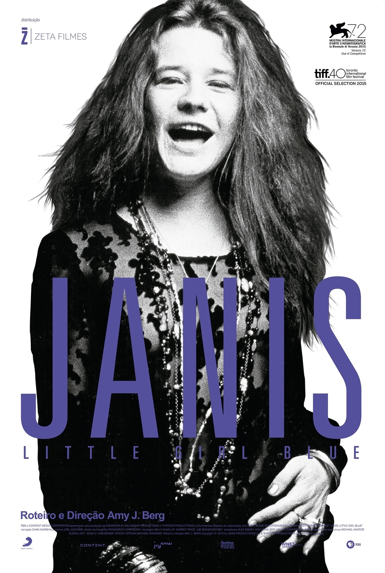 Pôster do filme "Janis: Little Girl Blue" - Divulgação