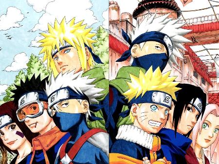 Os personagens principais do anime naruto