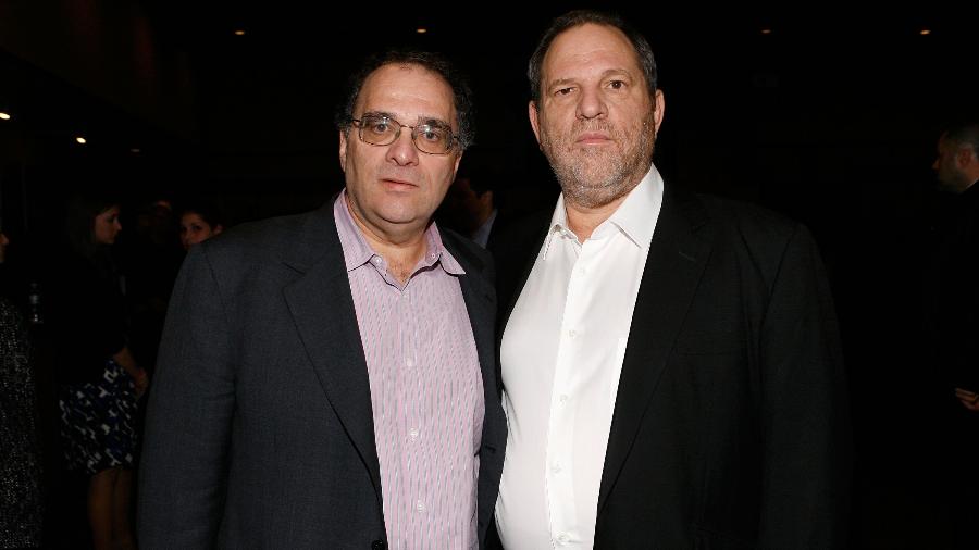 Os irmãos Bob e Harvey Weinstein, acusados de assédio sexual e estupro - Mark Von Holden/Getty Images for Dimension Films