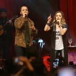 Sandy volta a cantar com o irmão, Junior, 11 anos após o fim da dupla, na abertura da nova turnê da cantora, "Nos Voz Eles", no Credicard Hall, em São Paulo - Manuela Scarpa/Brazil News