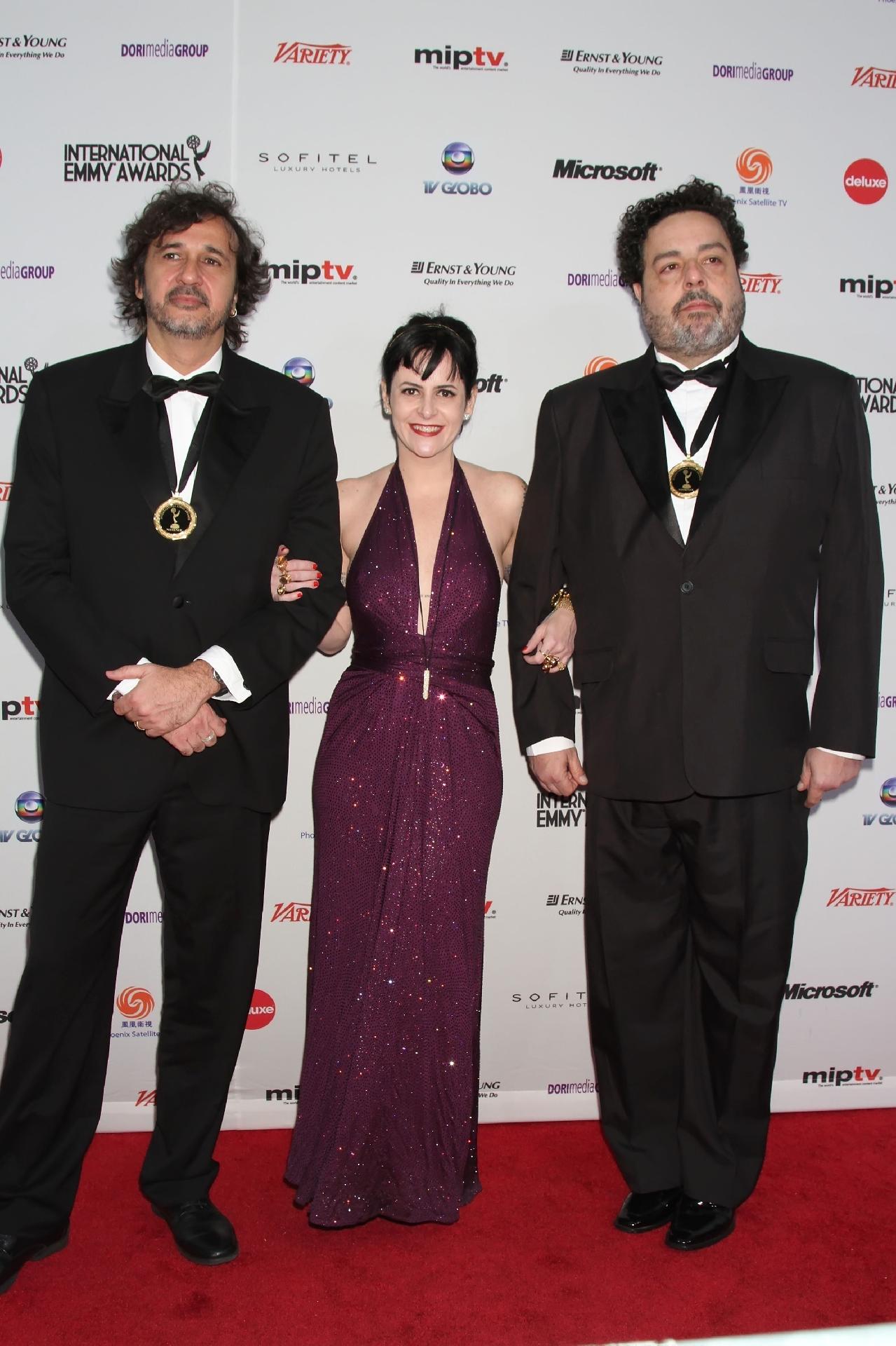 Jose Alvarenga, Fernanda Young e Alexandre Machado - Divulgação/Globo