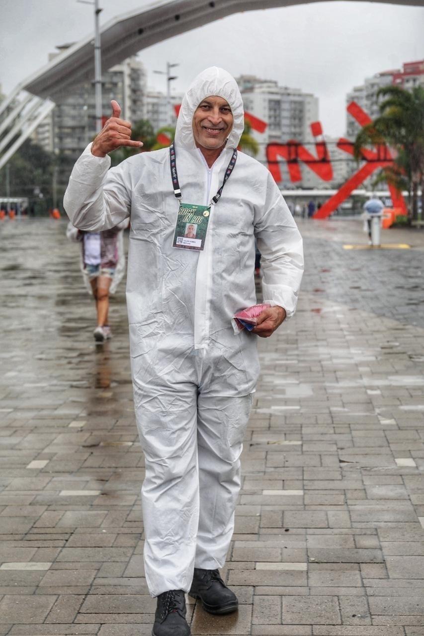 Nem a chuva acabou com a animação do público no Rock in Rio 2019 - LUCIOLA VILELLA/UOL