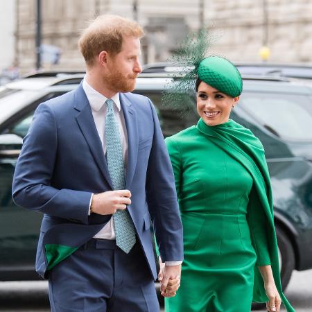 9.mar.2020 - Príncipe Harry e Meghan Markle em Londres - Samir Hussein / WireImage