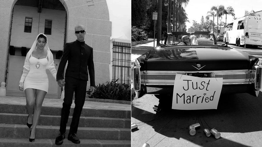Kourtney Kardashian se casa oficialmente com Travis Barker - Reprodução/Instagram