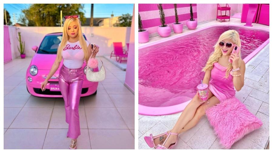 Bruna Carolina leva uma vida ao estilo Barbie - Reprodução