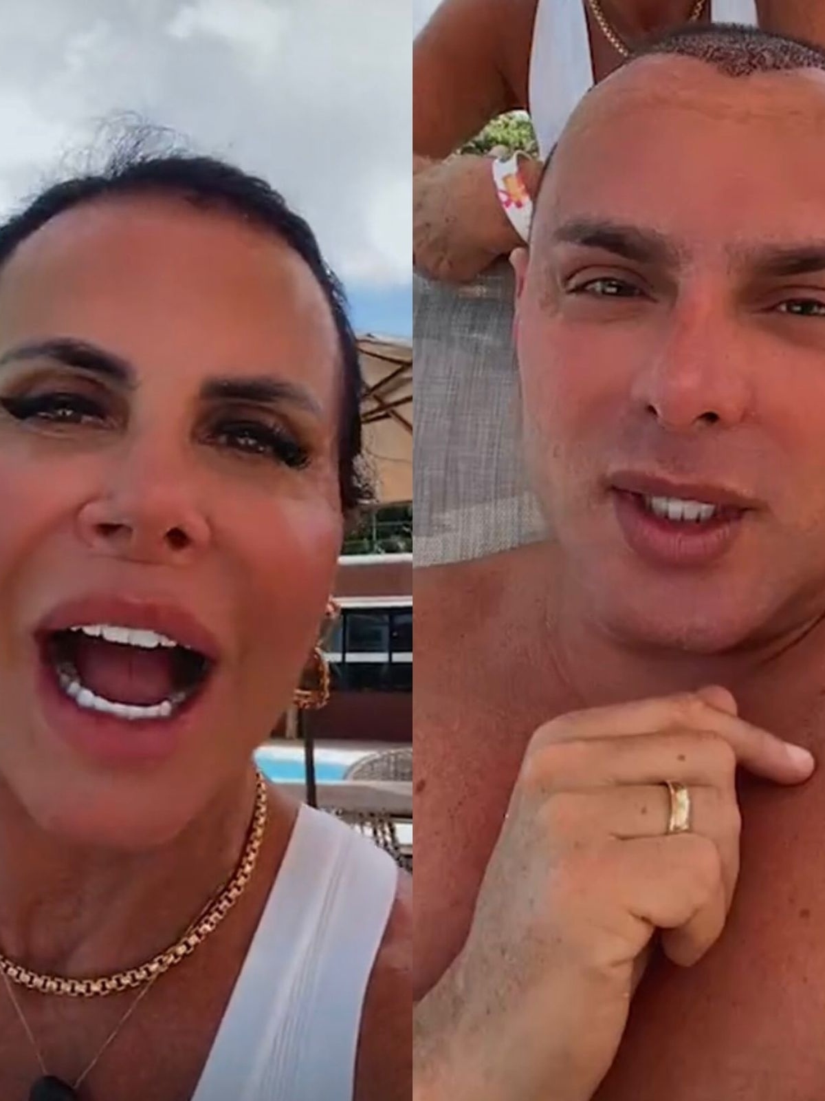 Gretchen transando com marido