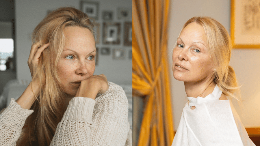 Pamela Anderson sem maquiagem