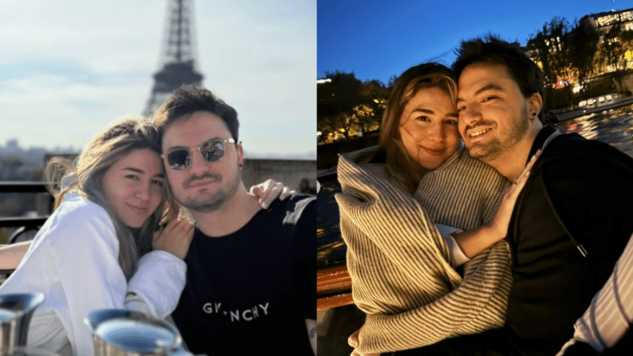 Felipe Neto e a namorada, Juliane Carvalho, estão em Paris - Reprodução/Instagram