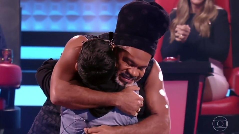 the voice kids João Vitor Mafra, 10 anos, fez Carlinhos Brown chorar - Reprodução/TV Globo