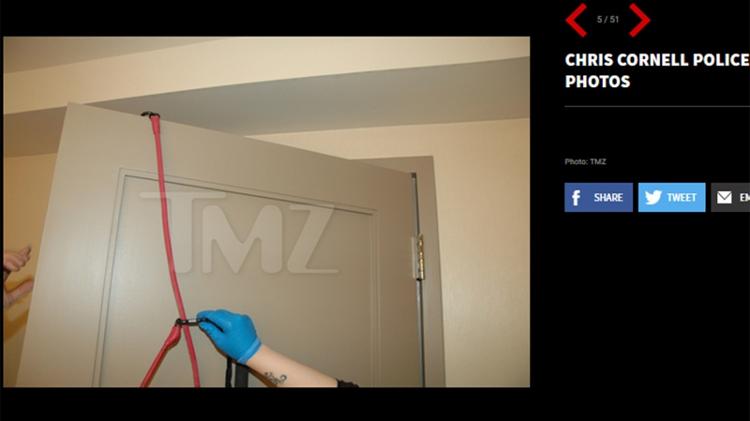 Polícia revela imagens do quarto onde Chris Cornell se suicidou - Reprodução/TMZ - Reprodução/TMZ