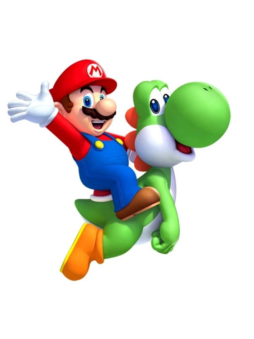 Originalmente, Mario socava a cabeça de Yoshi em 'Super Mario World