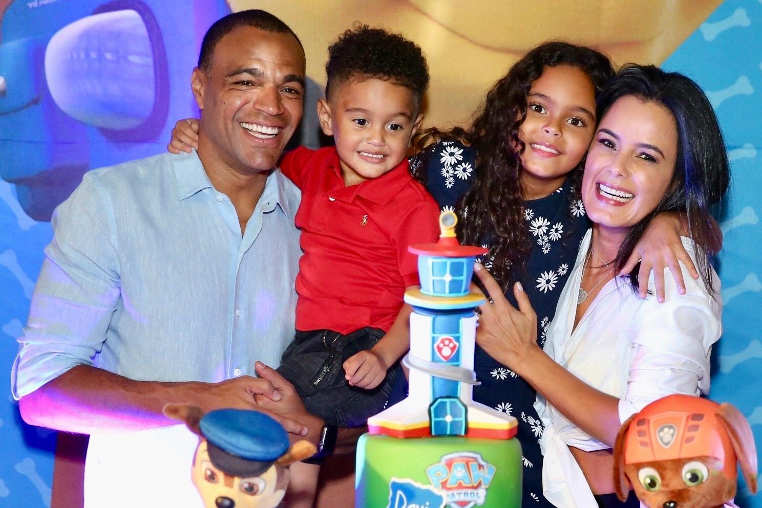Denilson e Luciele comemoram aniversário do filho Davi, de 3 anos - Manuela Scarpa/Brazil News