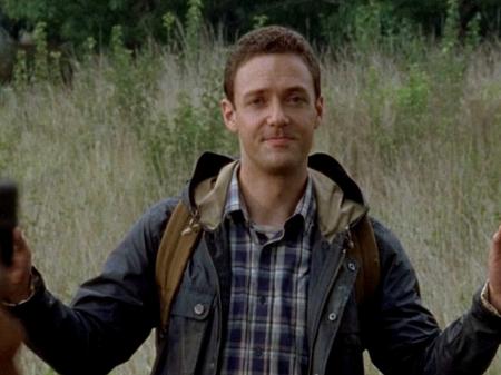 O personagem Aaron de "The Walking Dead", interpretado por Ross Marquand - Reprodução