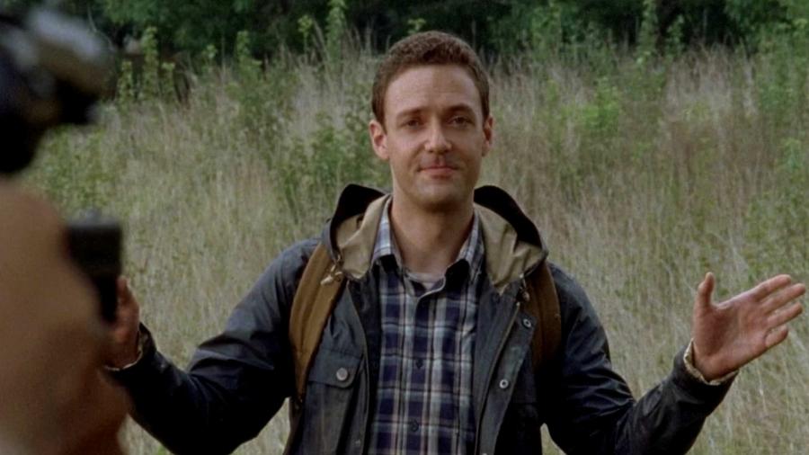 O personagem Aaron de "The Walking Dead", interpretado por Ross Marquand - Reprodução