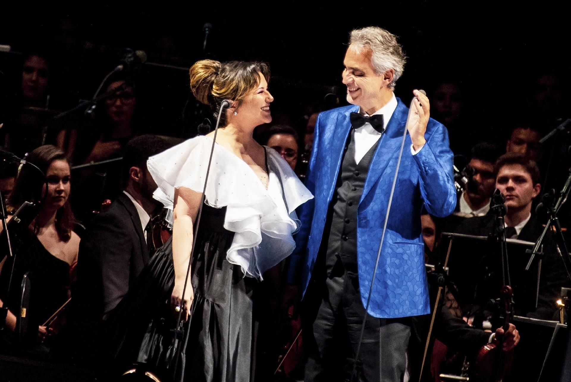 Maria Rita faz participação em show de Andrea Bocelli no Allianz Parque, em São Paulo - Mariana Pekin/UOL