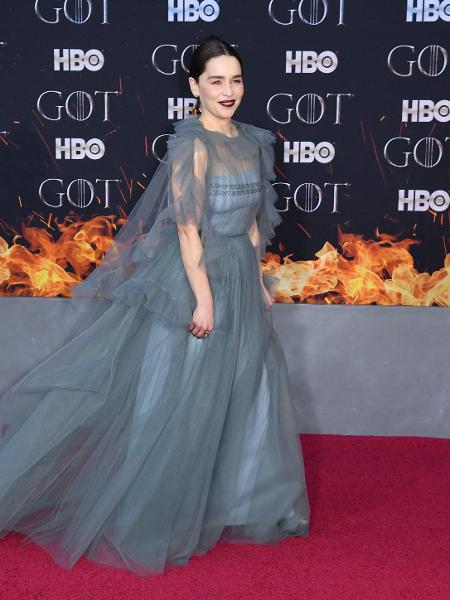 Emilia Clarke - premiere de "Game of Thrones" - Angela Weiss / AFP