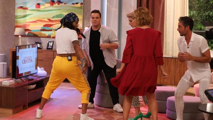 Ludmilla coloca apresentadores para dançar funk no Programa da Cristina, atração da TV portuguesa - Divulgação - Divulgação