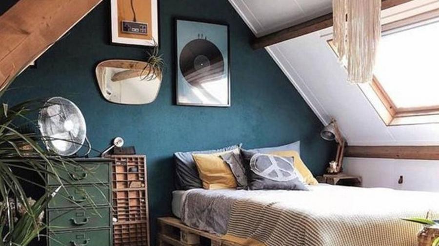 Decorações para montar um quarto no sótão e otimizar o ambiente dentro de casa - Reprodução/Pinterest