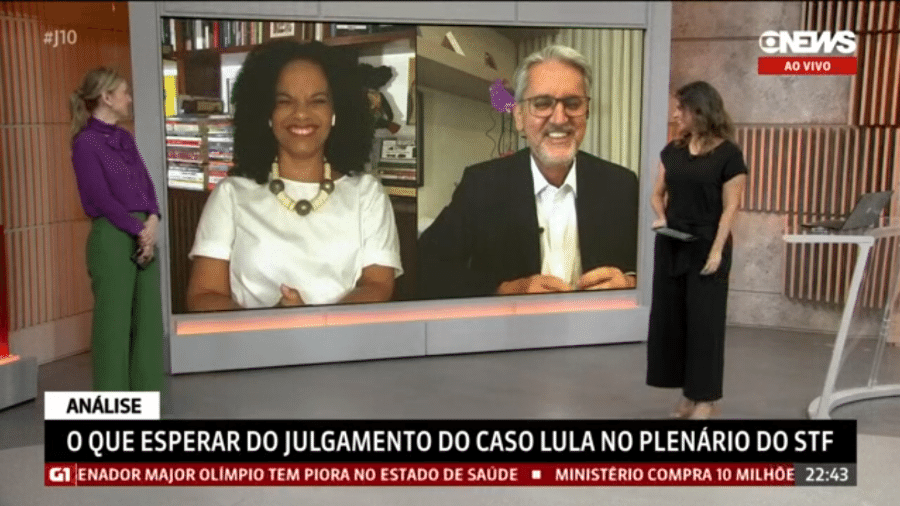 Valdo Cruz brincou sobre a participação do pet - Reprodução/GloboNews