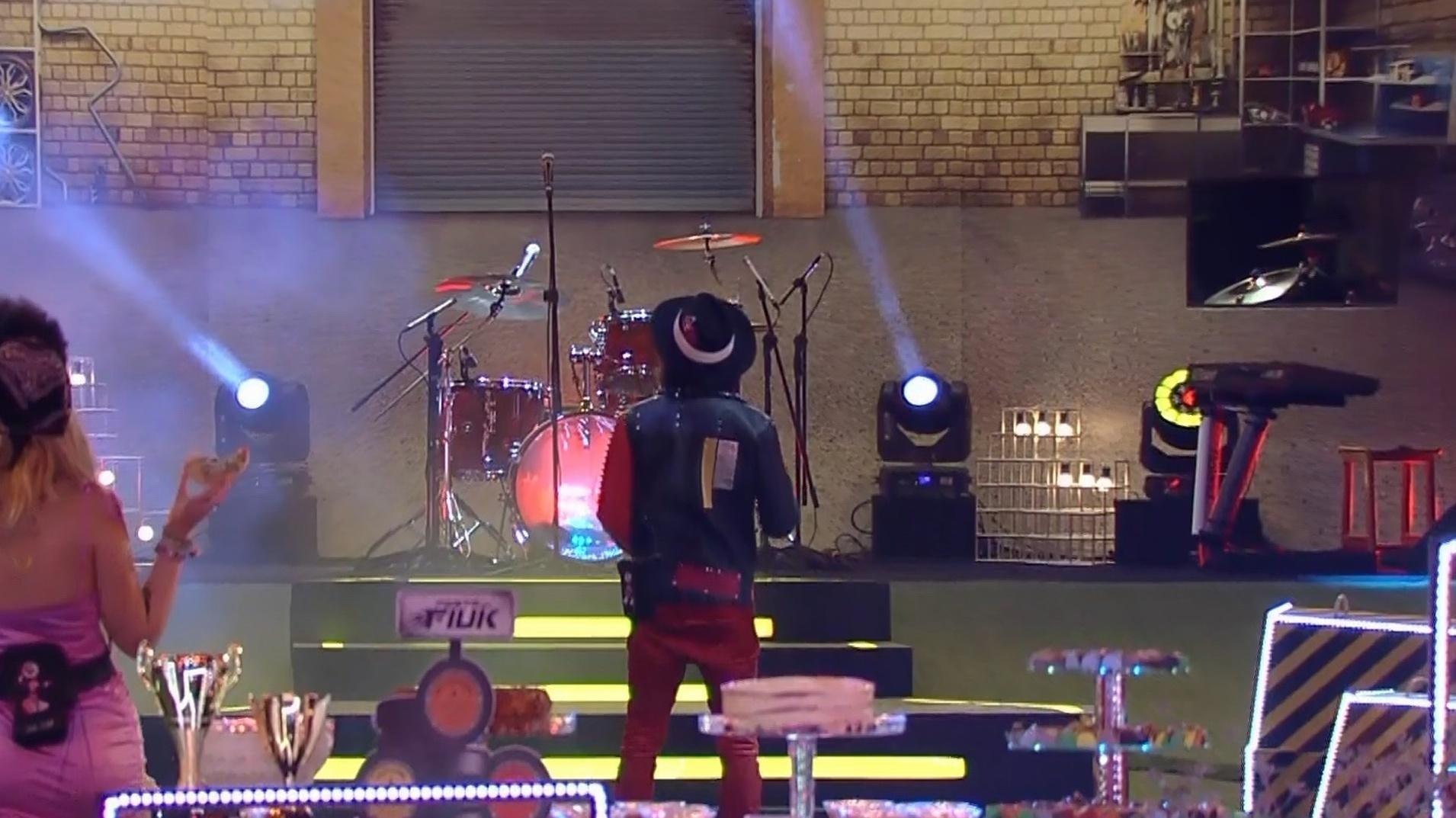 BBB 21: Decoração da festa do líder Fiuk - Reprodução/Globoplay