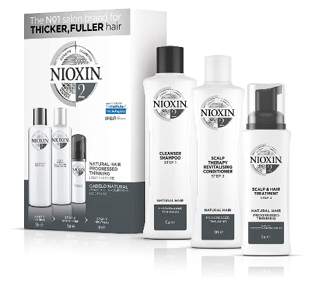 Kit Sistema 2 Shampoo, Condicionador e Leave-in, Nioxin - Divulgação/Amazon - Divulgação/Amazon