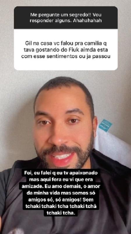 BBB 21: Gilberto Nogueira diz que amor por Fiuk não vigorou - Reprodução/Instagram - Reprodução/Instagram