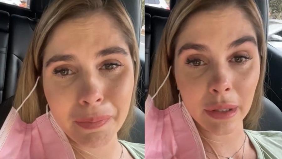 Bárbara Evans chora após sair do ultrassom - Reprodução/Instagram