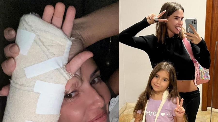 Deborah Secco mostra filha com braço engessado após fratura - Reprodução/Instagram