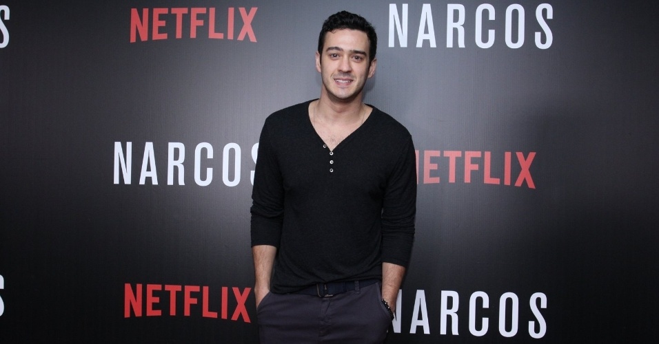20.ago.2015- Marcos Veras também marca presença na première de "Narcos"