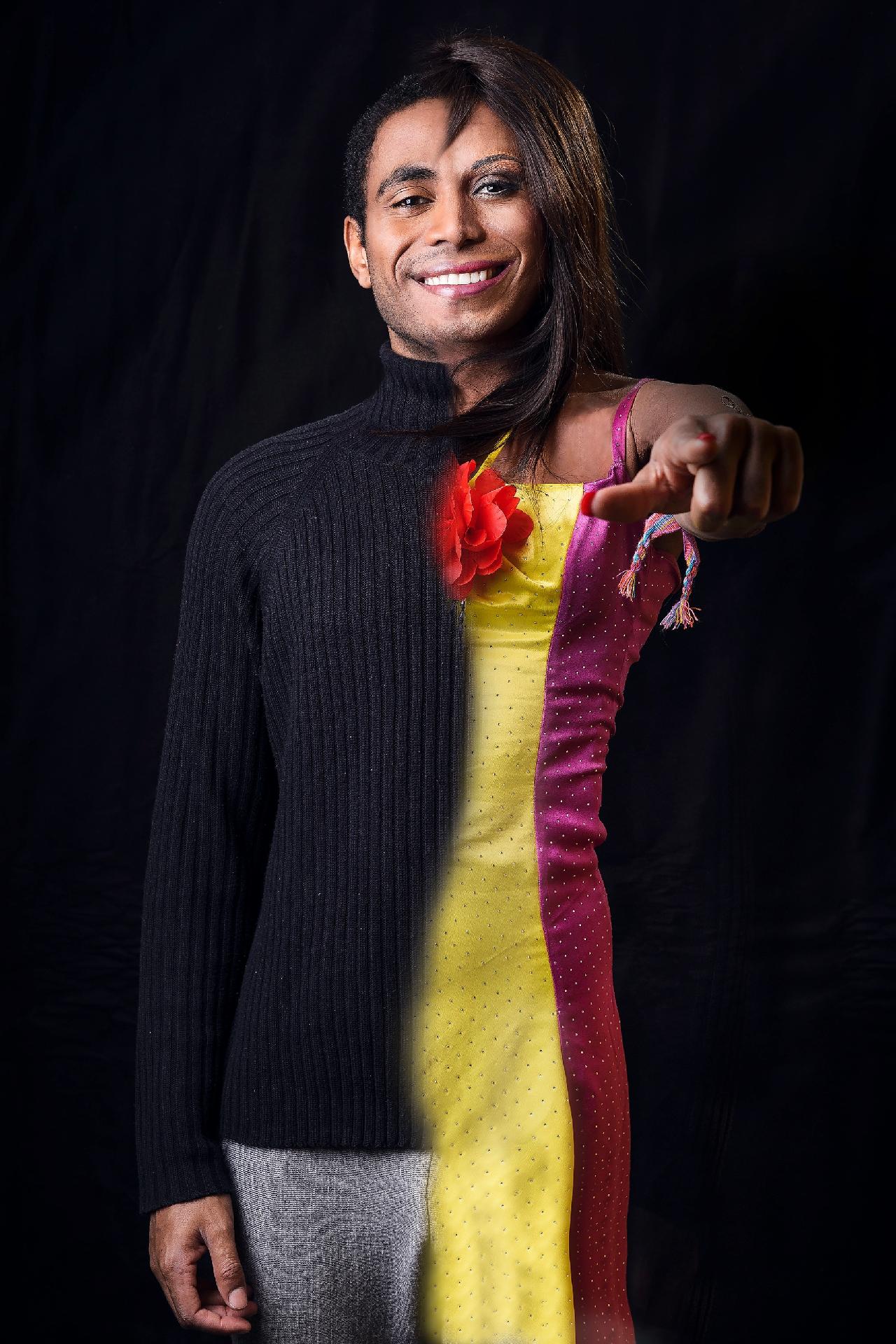 Ícaro Silva interpreta Ivete Sangalo no Show dos Famosos no "Domingão do Faustão" - Ramón Vasconcelos/Divulgação/TV Globo