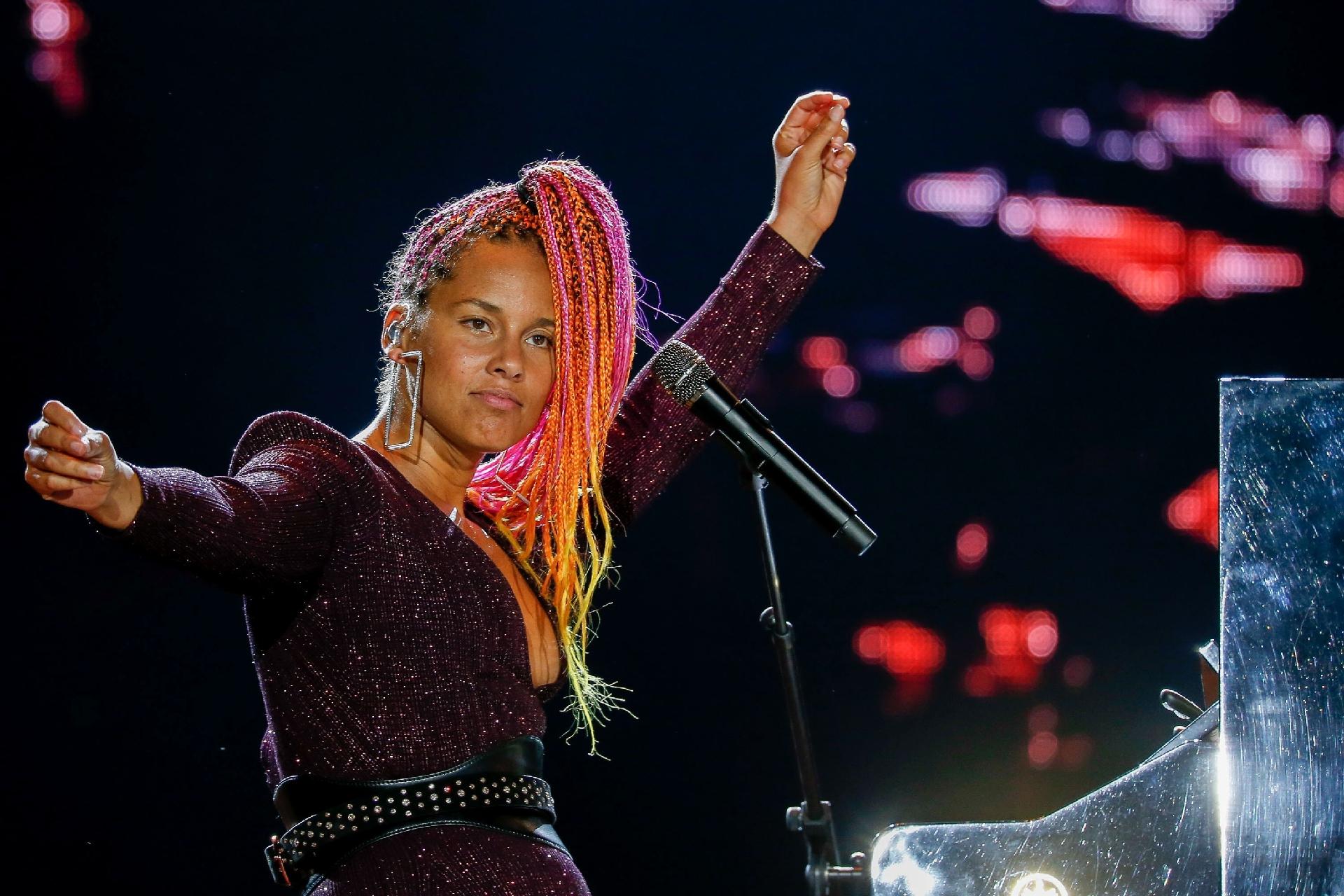 Alicia Keys se apresenta no Palco Mundo na terceira noite do Rock in Rio - Marco Antonio Teixeira/UOL