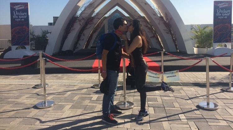 Raquel e Gabriel se casaram há seis no Rock in Rio no show do Red Hot e voltaram para comemorar bodas - Felipe Branco Cruz/UOL - Felipe Branco Cruz/UOL