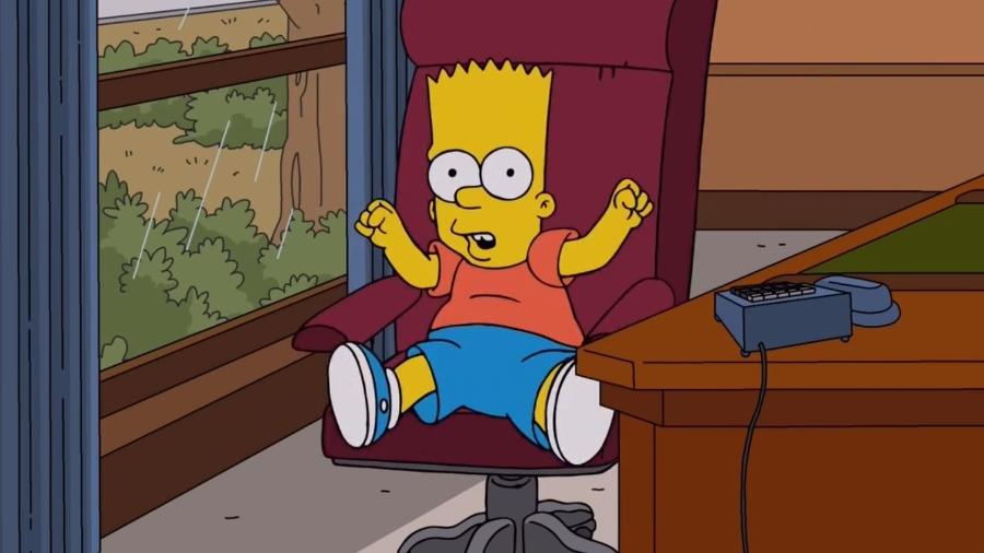 O personagem Bart Simpson na série "Os Simpsons" - Divulgação