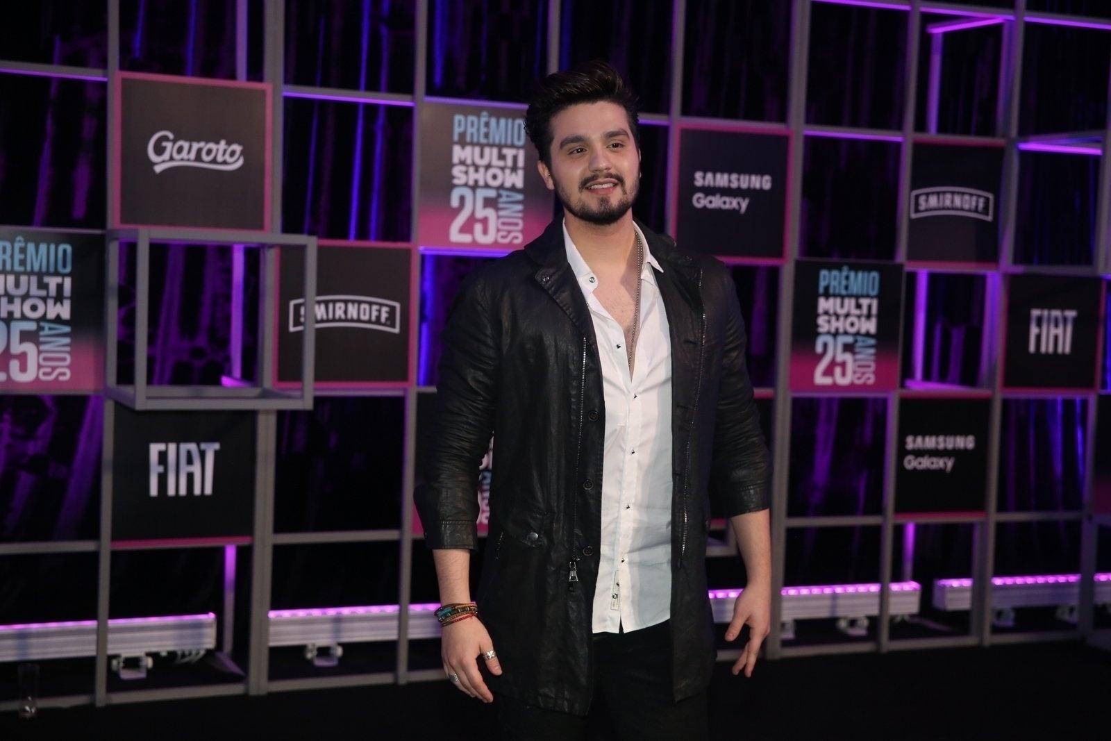 Luan Santana posa para fotos no Prêmio Multishow - Multishow/Divulgação