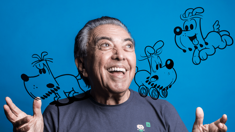 Retrato de Mauricio de Sousa para Especial 60 anos do Bidu - Lucas Lima/UOL