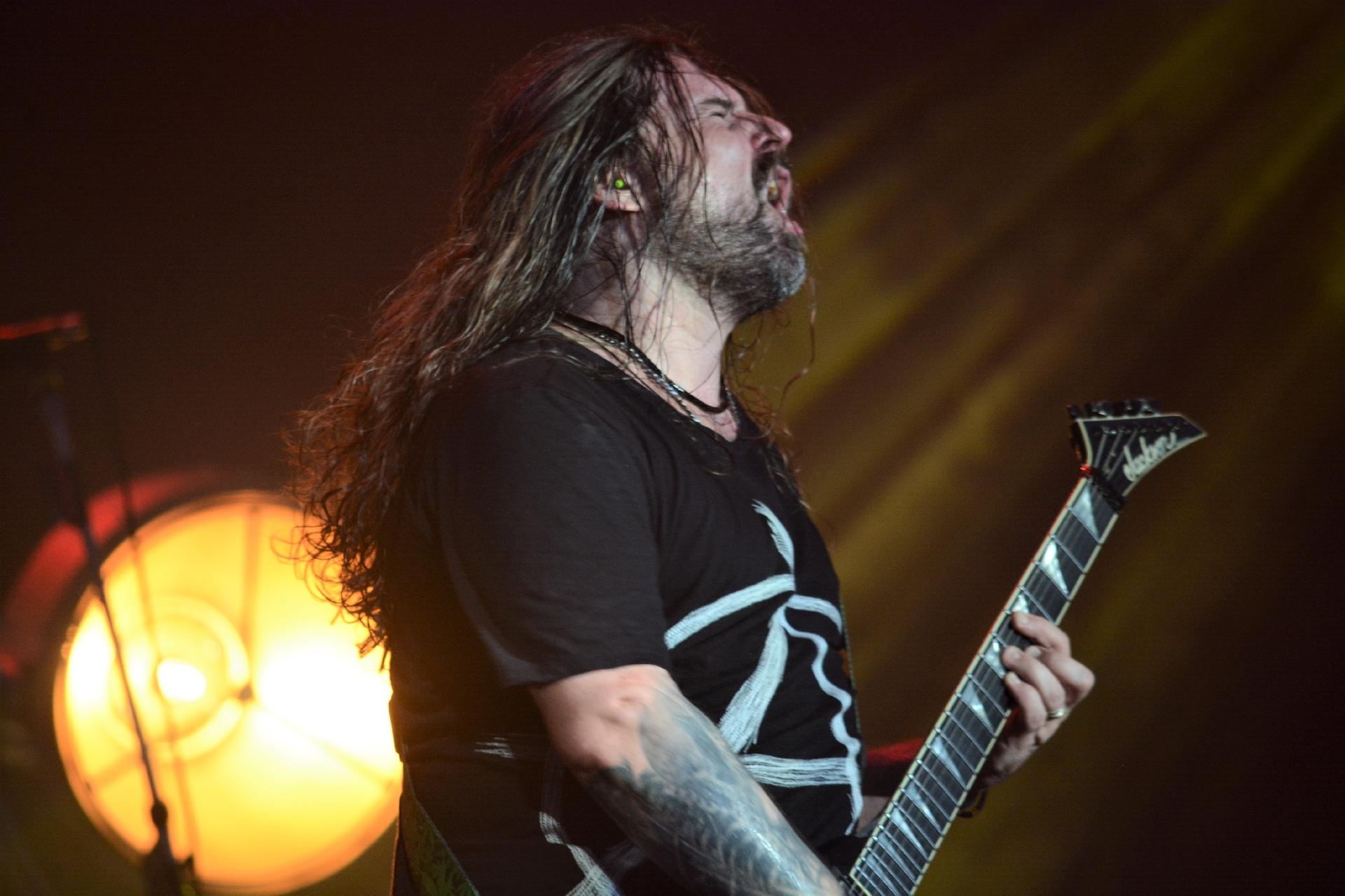 Guitarrista da banda Sepultura, Andreas Kisser, no Rock In Rio 2019 - JORGE HELY/FRAMEPHOTO/ESTADÃO CONTEÚDO