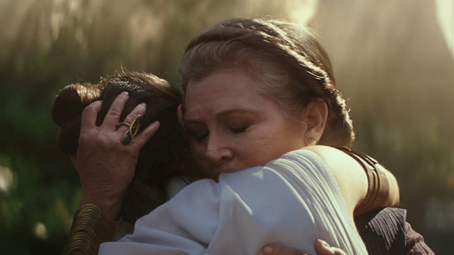 Carrie Fisher em cena de Star Wars: A Ascensão Skywalker - Reprodução