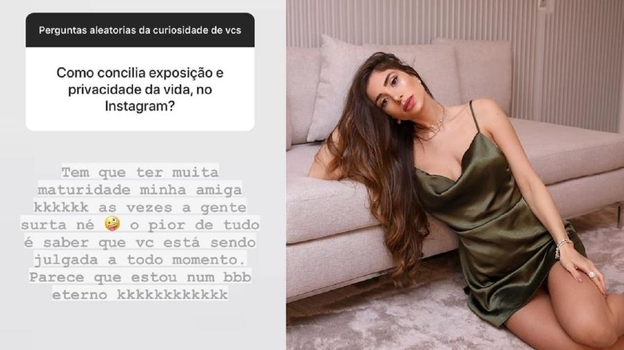 Romana Novais responde à pergunta de seguidor nas redes sociais - Reprodução/Instagram