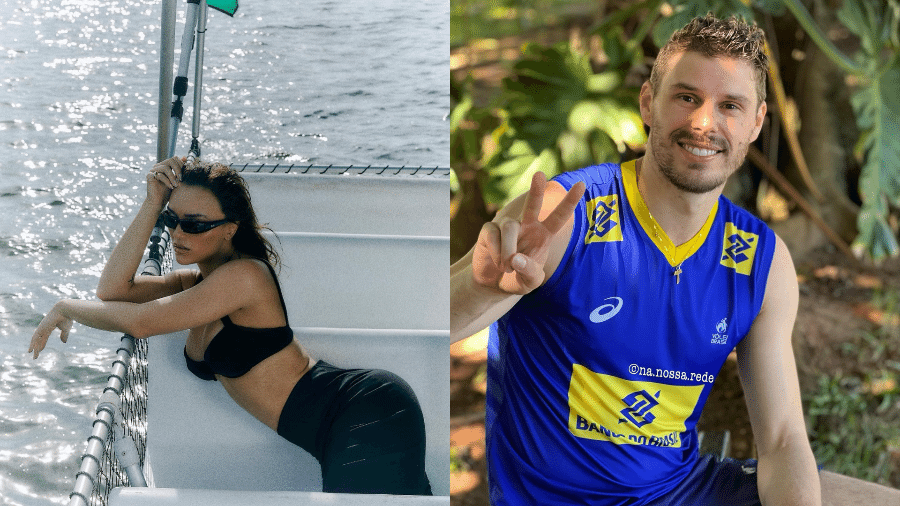 Novo casal: Rafa Kalimann é flagrada aos beijos com Bruninho, do vôlei - Reprodução/Instagram
