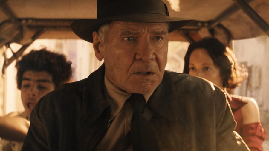 Harrison Ford em "Indiana Jones: A Relíquia do Destino"