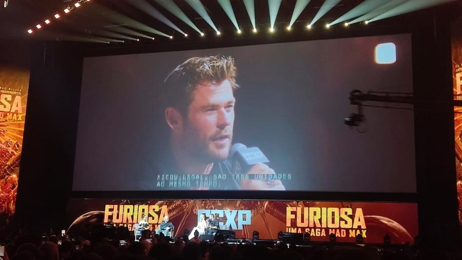 CCXP 2023: Chris Hemsworth celebra vilão de 'Furiosa'