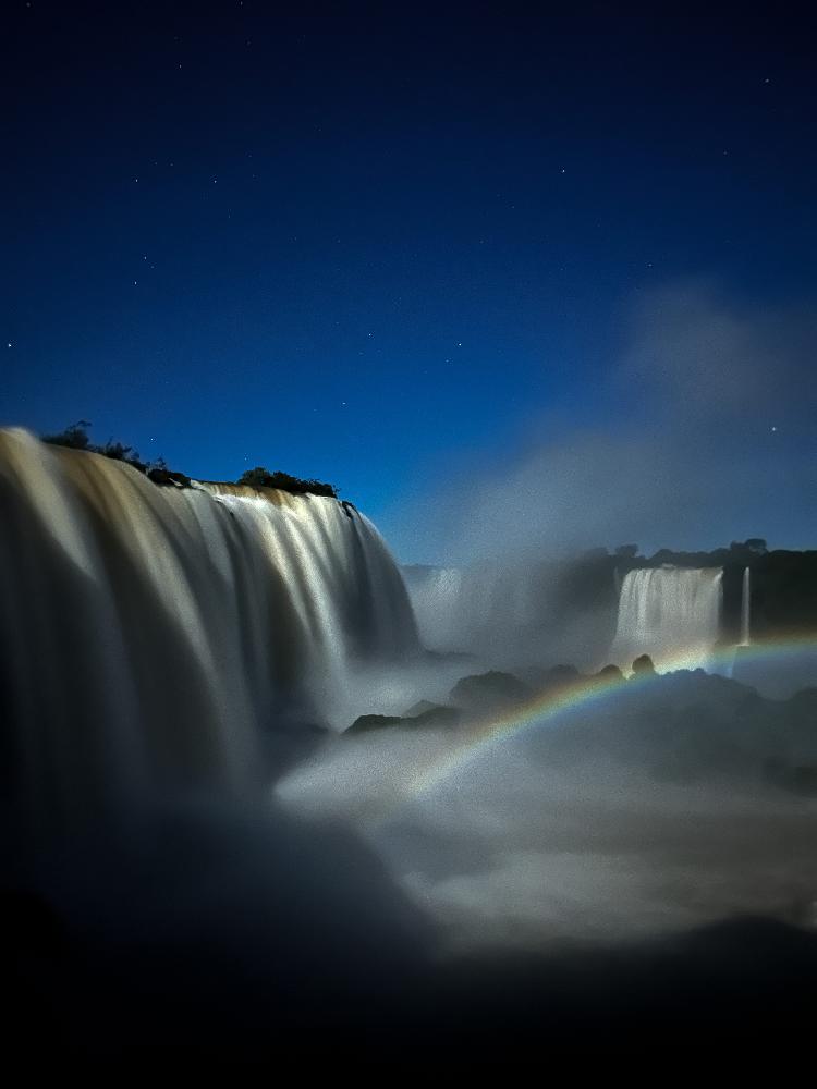 Arco-íris pode ser admirado no passeio noturno