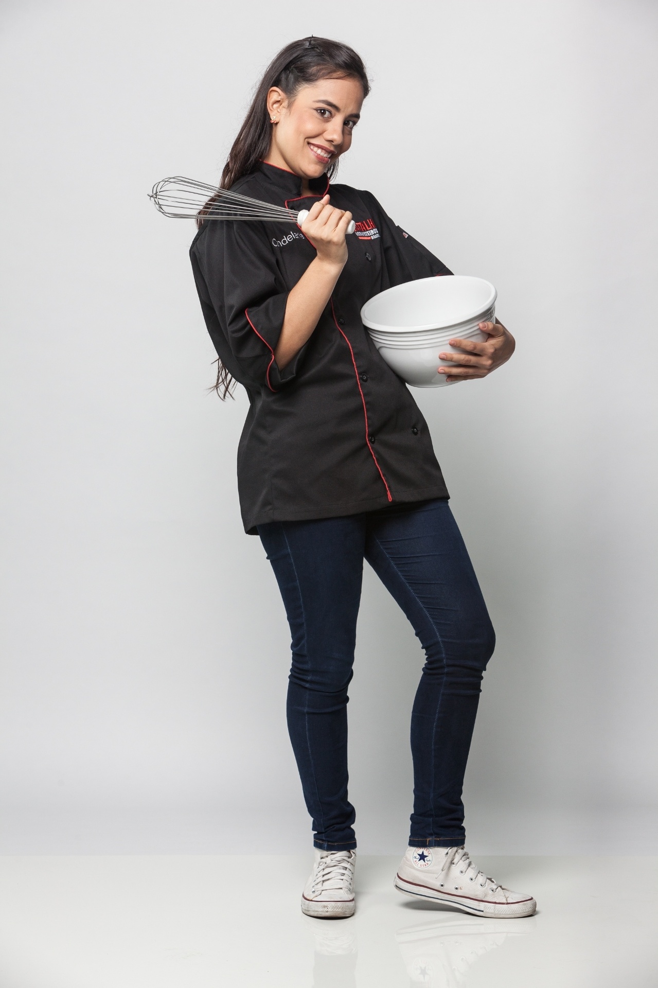 Candelaria Forero é de Medelin, na Colômbia. AO 30 anos, ela tem o sonho de ter um negócio próprio com sua família - Edu Moraes/Record