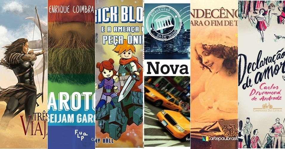 Montagem com capas de livros para dar de presente de Natal - Reprodução