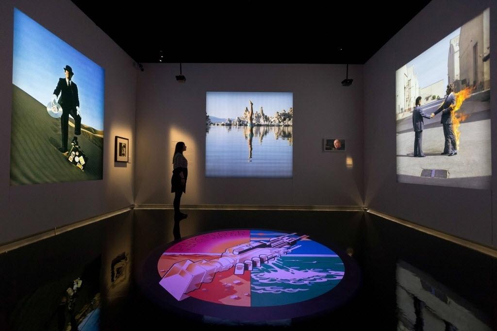 "The Pink Floyd Exhibition: Their Mortal Remains" celebra obra da banda no Victoria and Albert Museum, em Londres - Daniel Leal-Olivas/AFP Photo